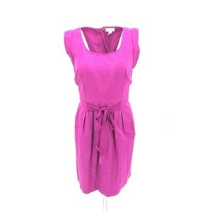 Ann Taylor Loft Cap Sleeve Tie Front Dress Size 8